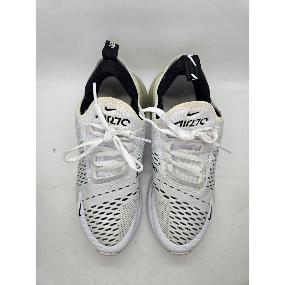 Nike Air Max 270 Shoes Womens 6.5 Triple White Athletic Running Workout Sneakers - Picture 3 of 8
